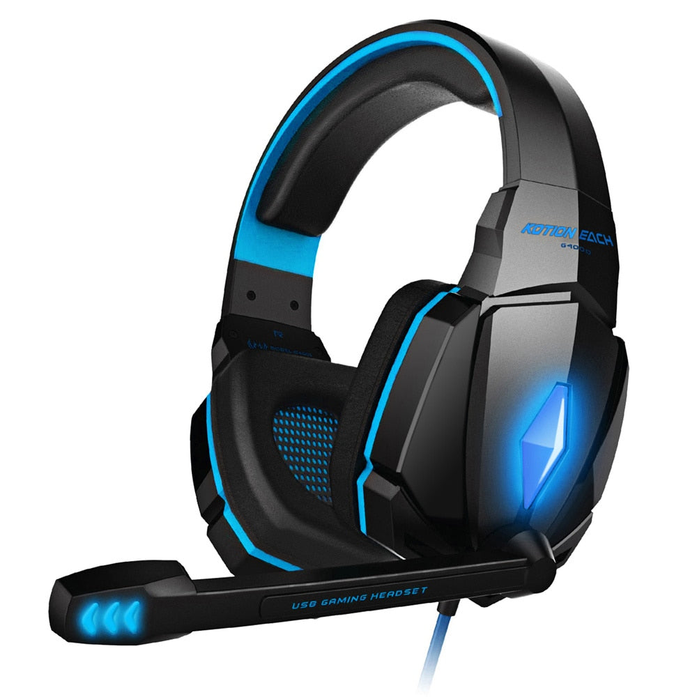 Casque de jeu filaire.