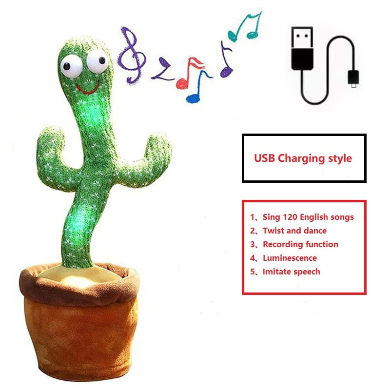 Jouet en peluche Cactus dansant.