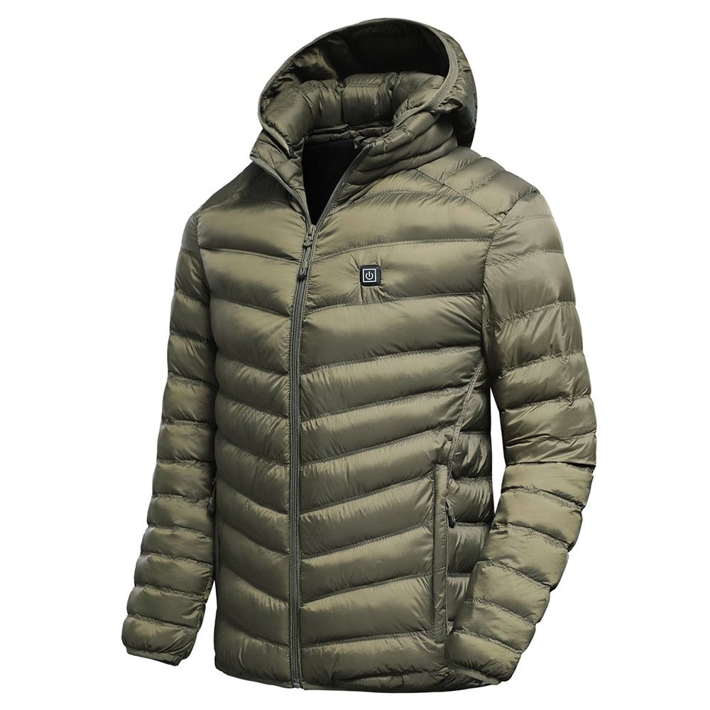 Veste polaire chauffante USB pour homme.