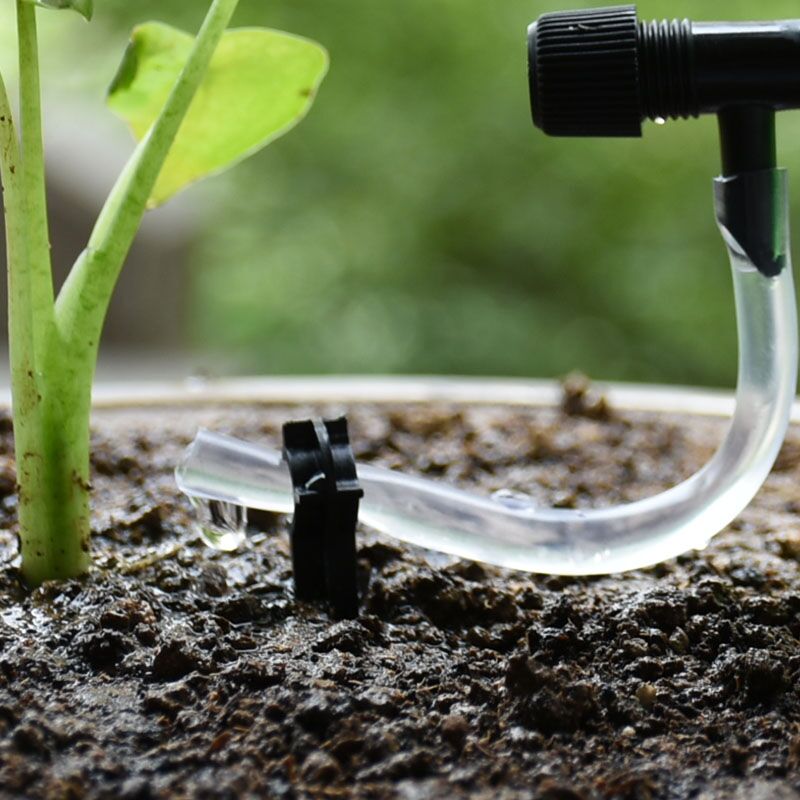 Système d'irrigation goutte-à-goutte automatique.