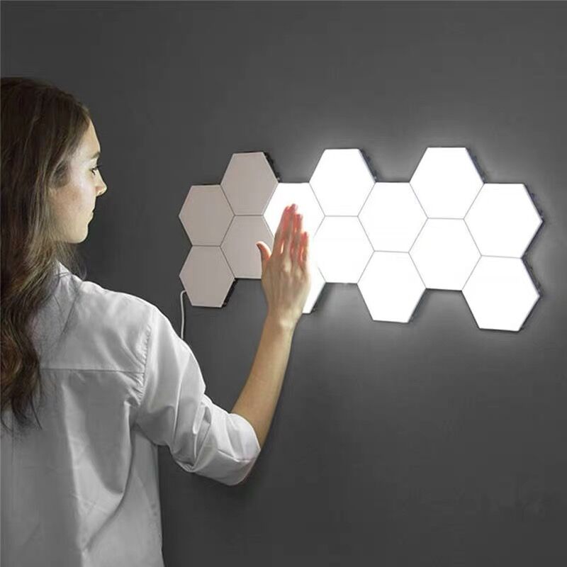 Lampe tactile moderne, veilleuse quantique modulaire bricolage.