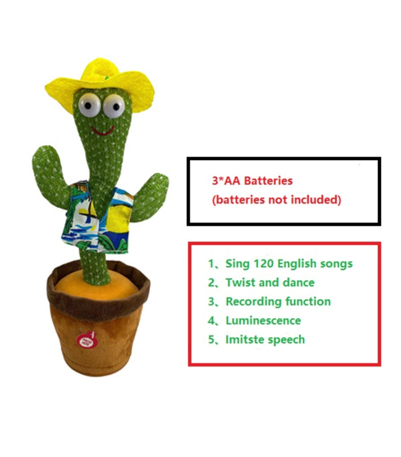 Jouet en peluche Cactus dansant.