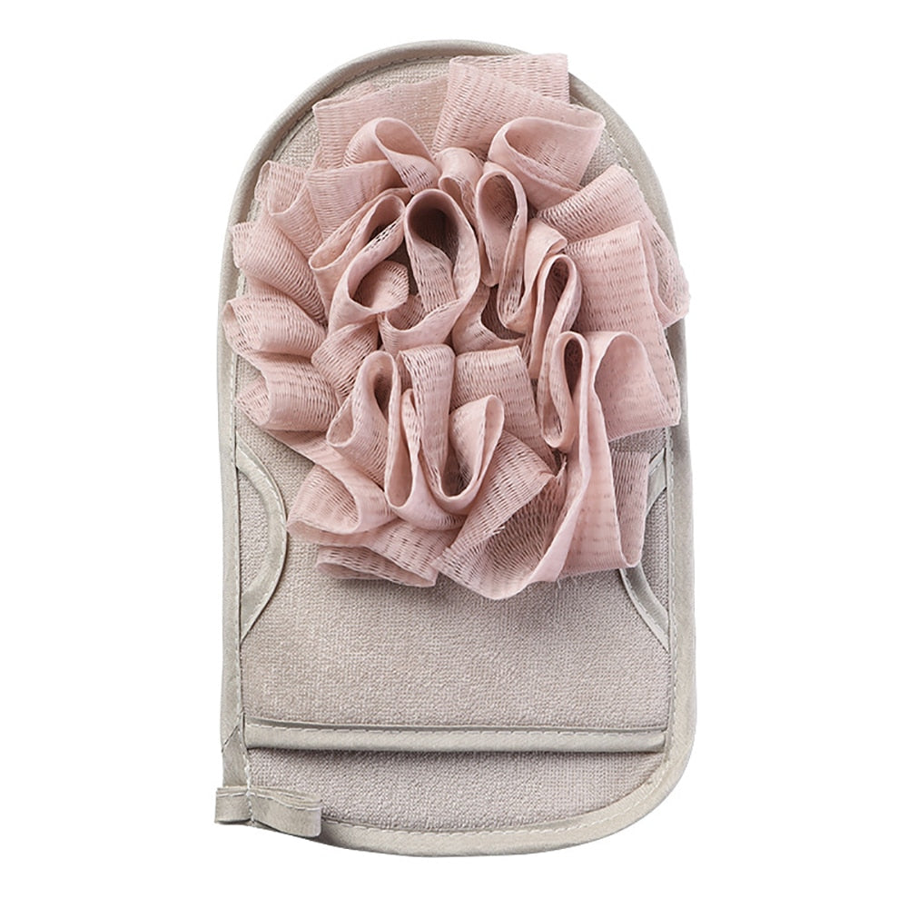 Gants de bain portables Double face.