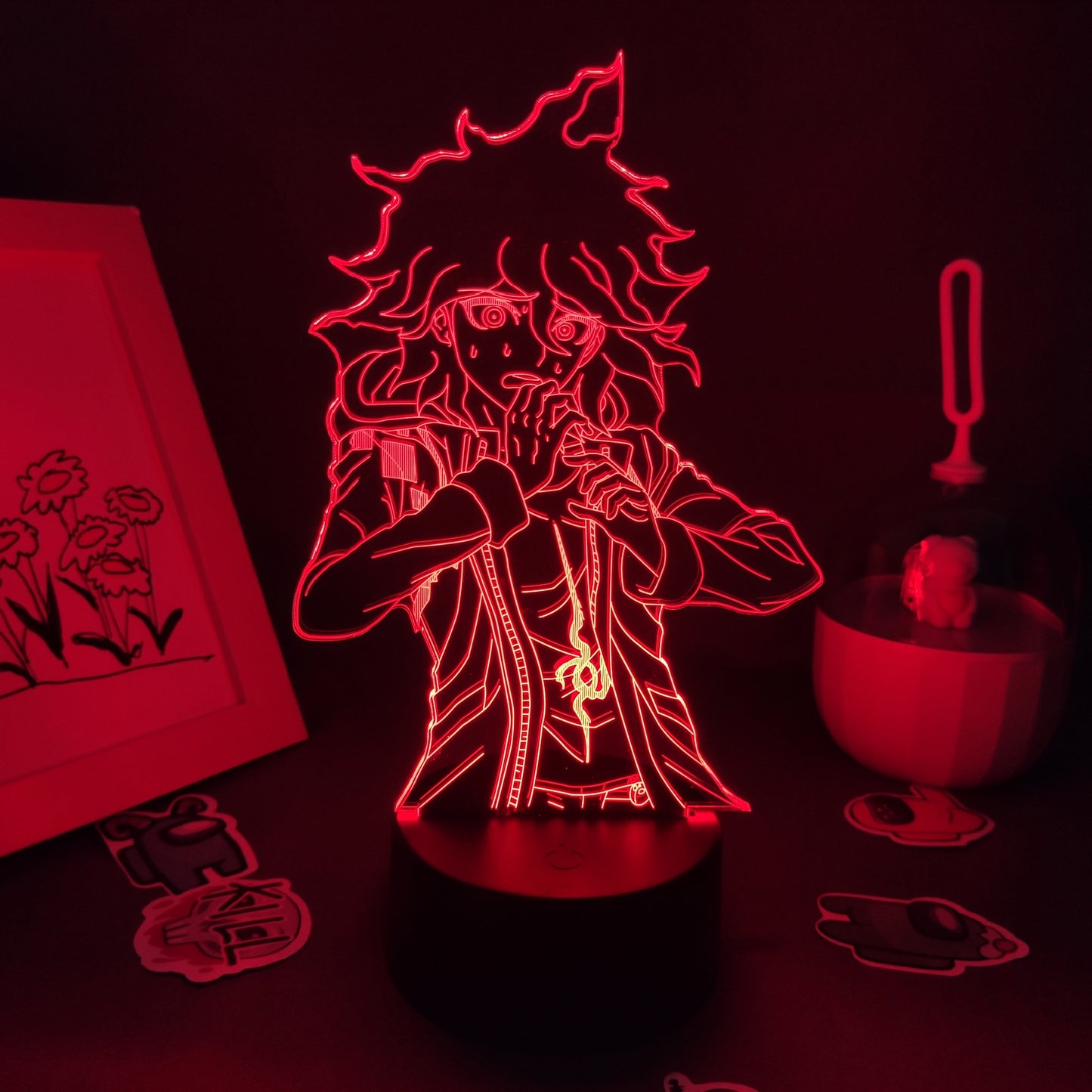 Lampe Led avec personnages du dessin animé.