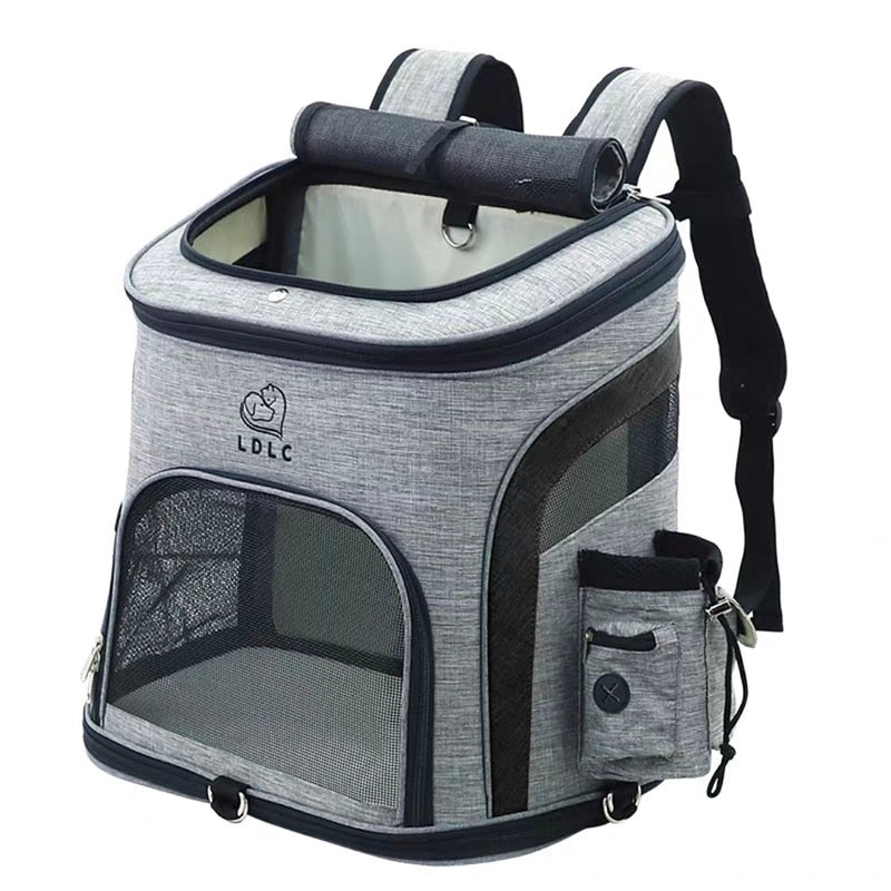 Sac à dos de voyage pour animal de compagnie.