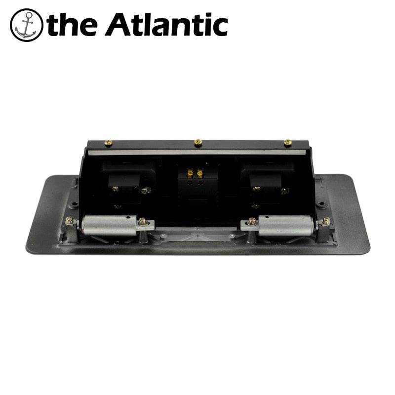 Desktop Socket Table Outlet 2 3 DE EU FR Socket With USB Charging Slow Pop Up Black Silver Aluminum Alloy Cover For Meeting Room