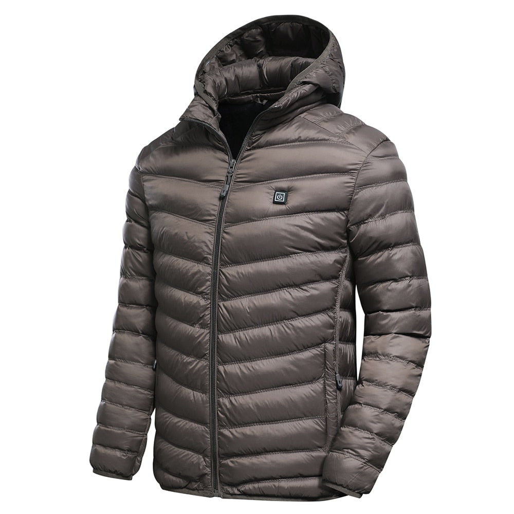 Veste polaire chauffante USB pour homme.