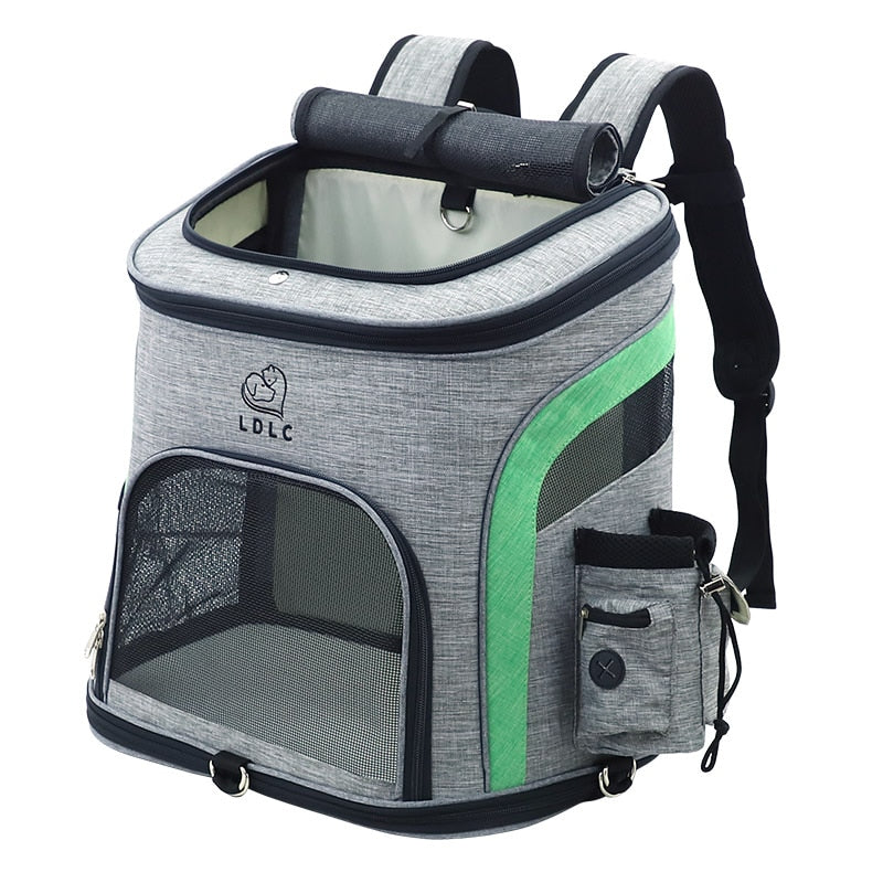 Sac à dos de voyage pour animal de compagnie.