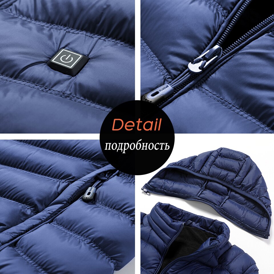 Veste polaire chauffante USB pour homme.