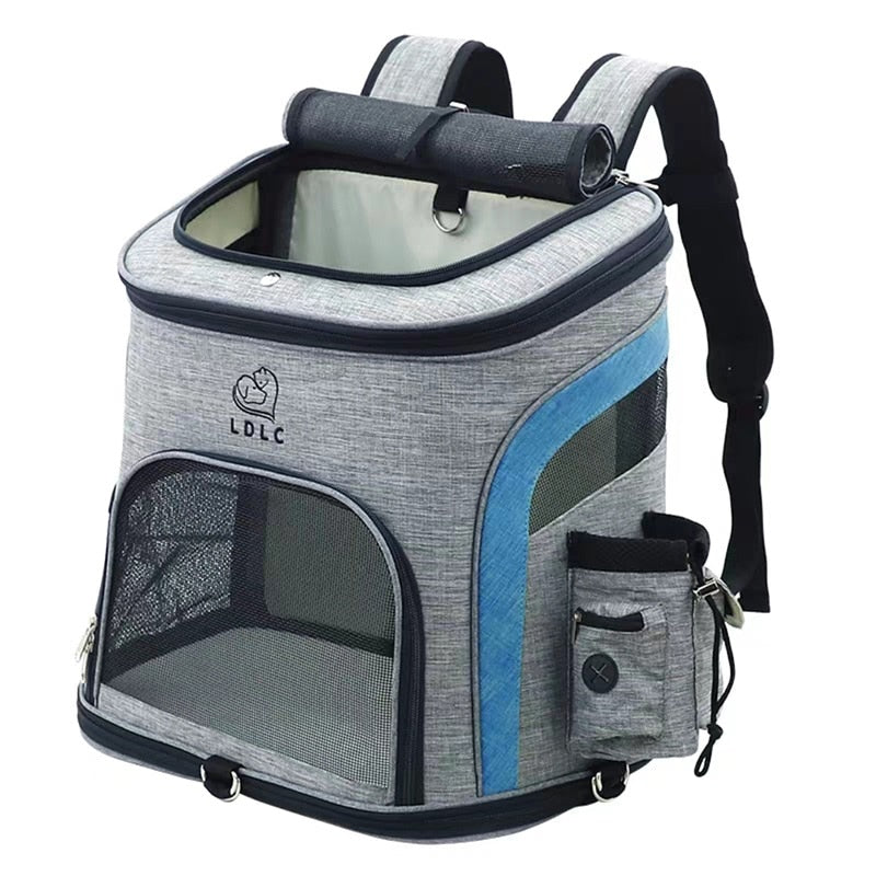 Sac à dos de voyage pour animal de compagnie.