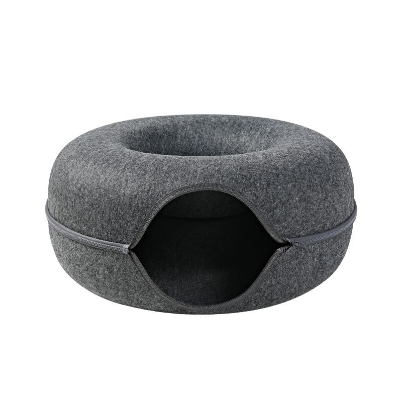 Jouet d'intérieur interactif Tunnel pour chat.