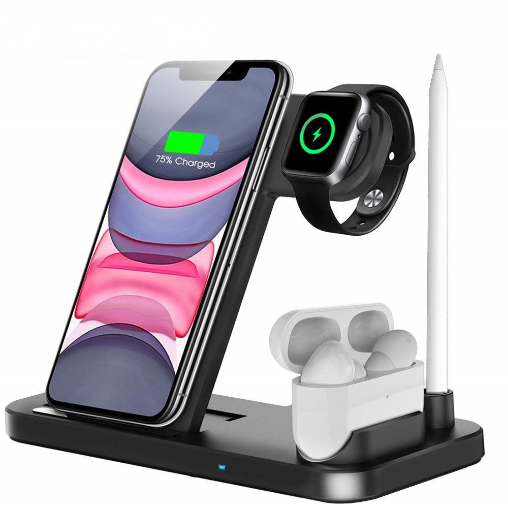 Support de chargeur sans fil pour iPhone 14 13 12 11 8 Apple Watch.