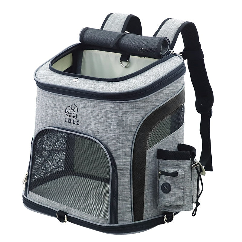 Sac à dos de voyage pour animal de compagnie.