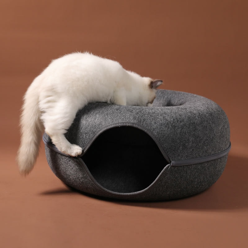 Jouet d'intérieur interactif Tunnel pour chat.