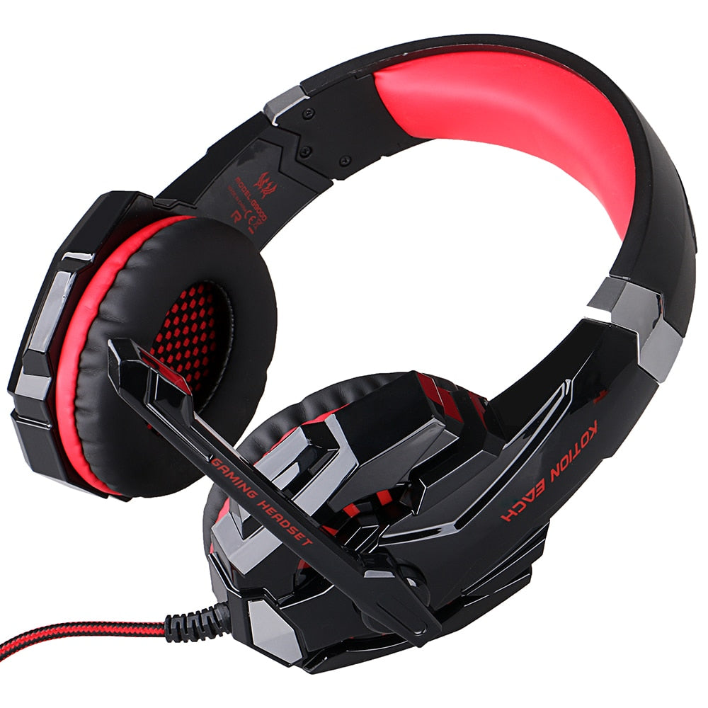 Casque de jeu filaire.
