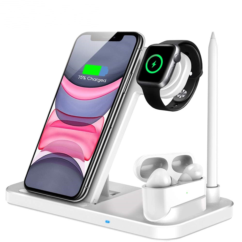 Support de chargeur sans fil pour iPhone 14 13 12 11 8 Apple Watch.