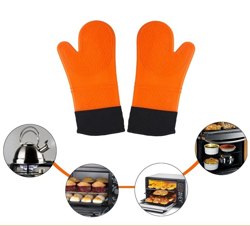 Gant Long en Silicone pour four.