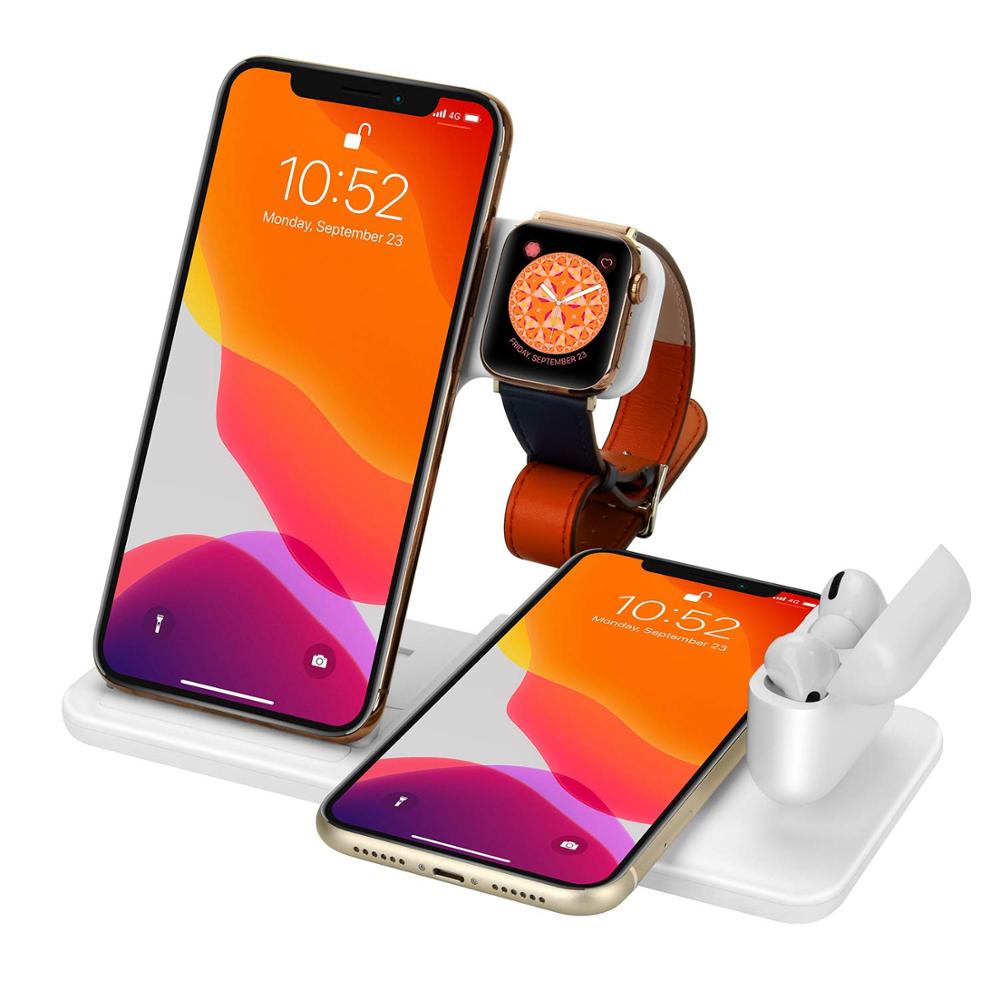 Support de chargeur sans fil pour iPhone 14 13 12 11 8 Apple Watch.