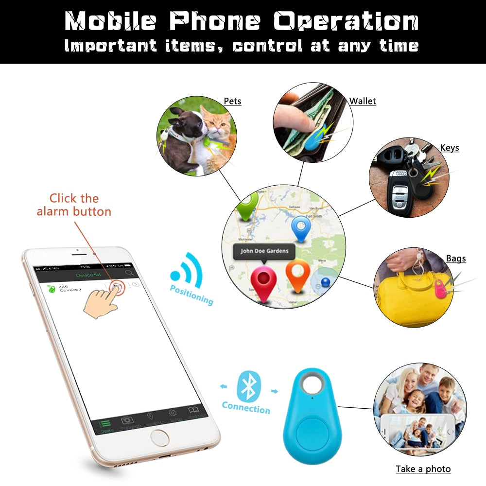 Traceur GPS intelligent étanche pour animal domestique.