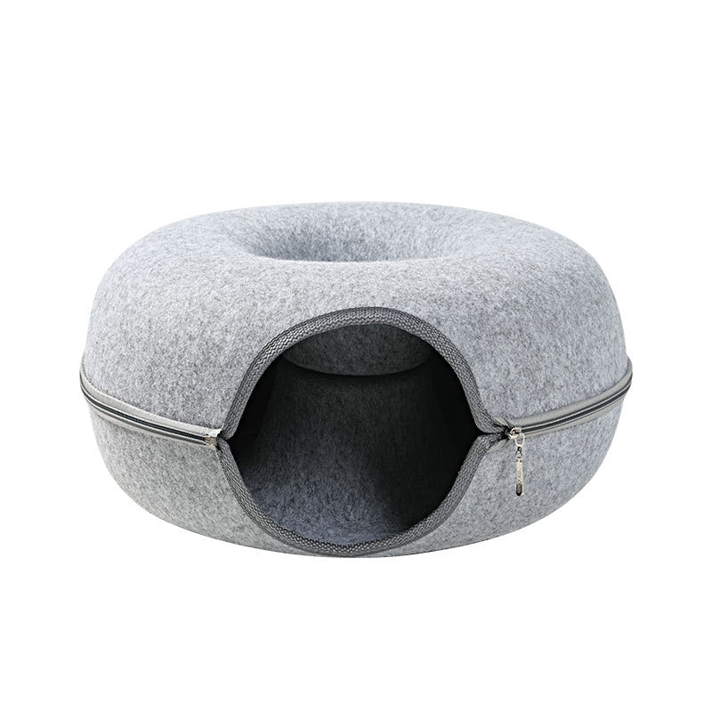 Jouet d'intérieur interactif Tunnel pour chat.