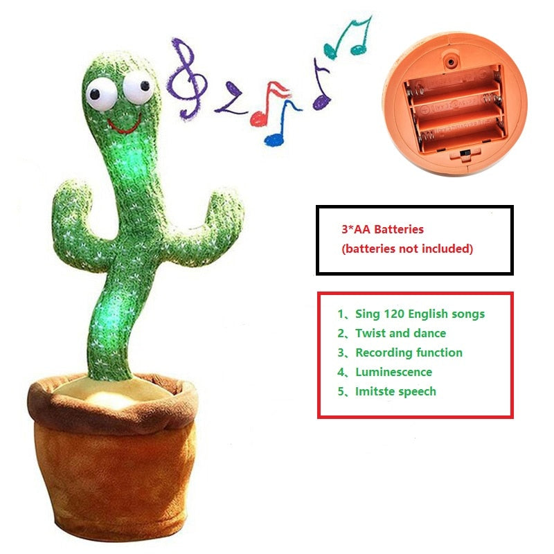 Jouet en peluche Cactus dansant.