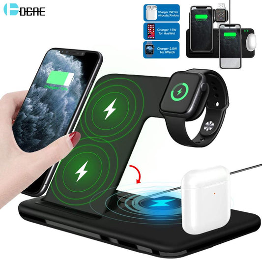 Support de chargeur sans fil pour iPhone 14 13 12 11 8 Apple Watch.