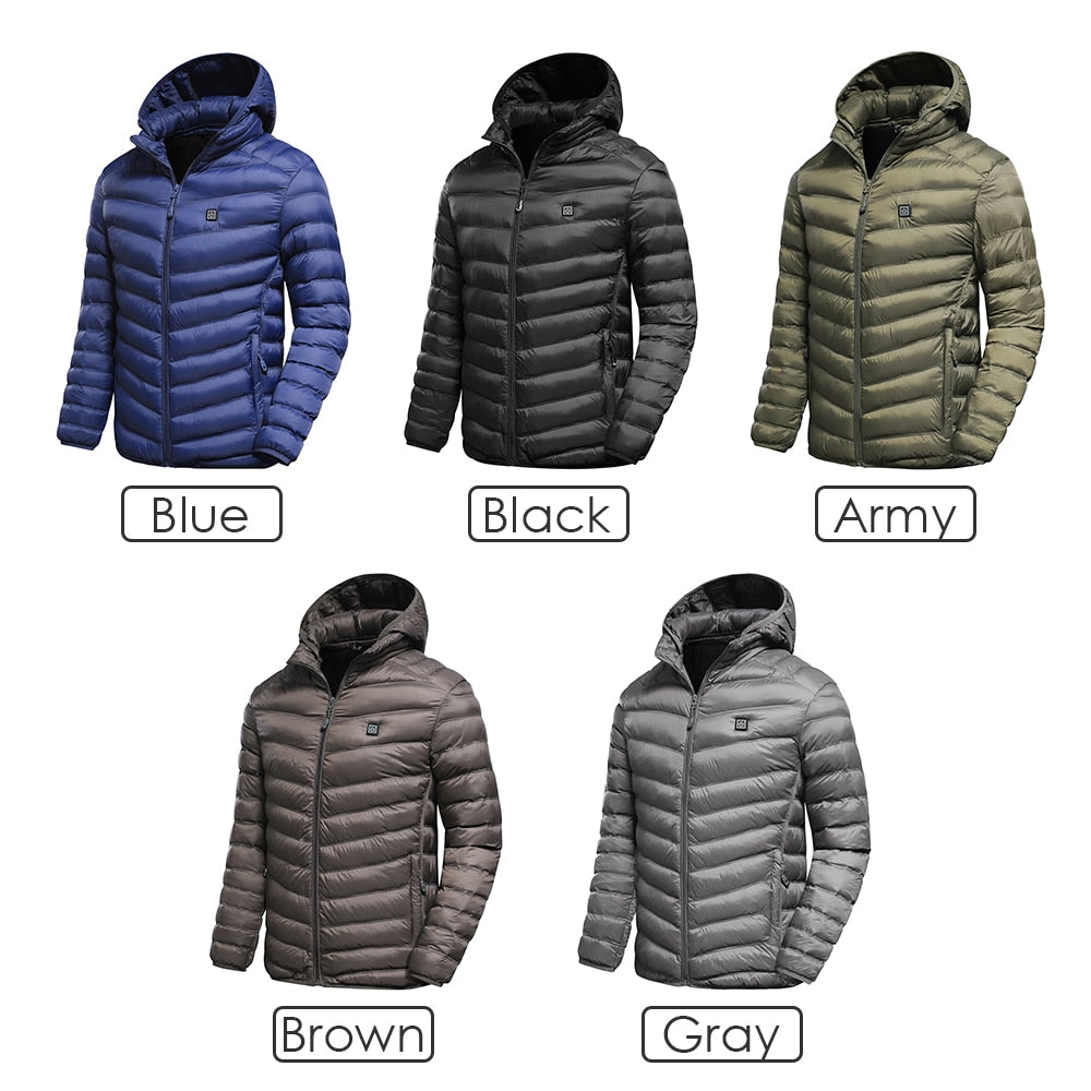 Veste polaire chauffante USB pour homme.
