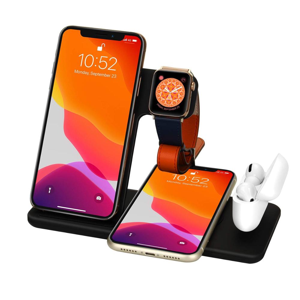 Support de chargeur sans fil pour iPhone 14 13 12 11 8 Apple Watch.