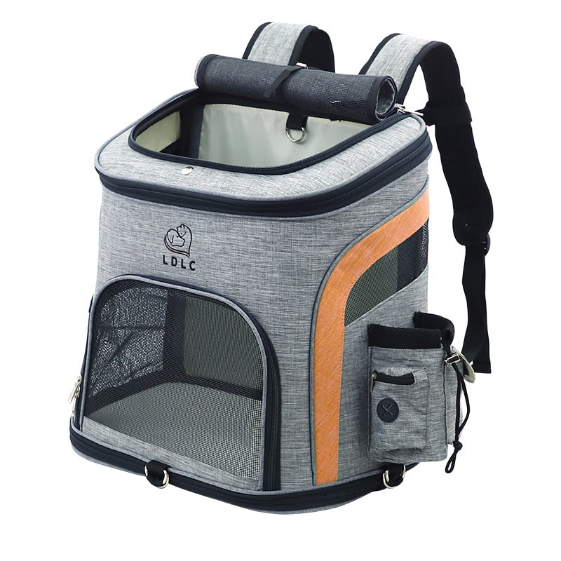 Sac à dos de voyage pour animal de compagnie.